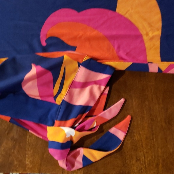 NWT Trina Turk Multi Floral Vinet Scrolling Three-quarter Sleeve Dress Small S - Picture 3 of 6